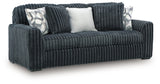 Midnight-Madness Gunmetal Sofa and Loveseat