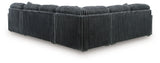 Midnight-Madness Gunmetal 4-Piece Sectional with Chaise