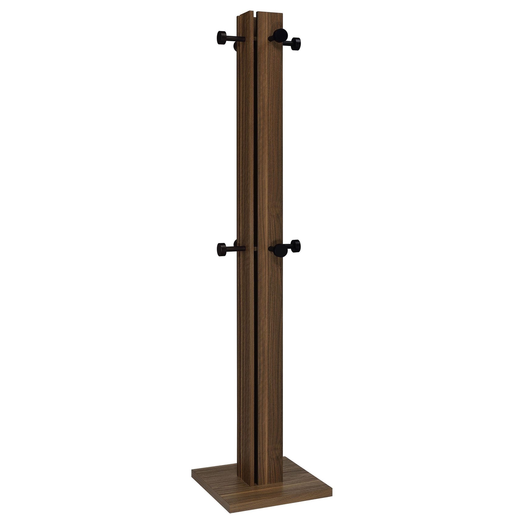 Rikkie Walnut Coat Rack Walnut Mirror 983281