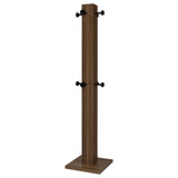 Rikkie Walnut Coat Rack Walnut Mirror 983281