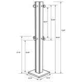 Rikkie Walnut Coat Rack Walnut Mirror 983281