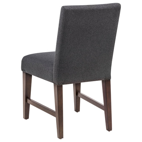 Naser Parsons Dining Side Chair Grey and Dark Walnut (Set of 2) — product image 7