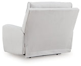 Social Pointe Pearl/Ash Chenille Power Recliner