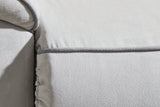 Social Pointe Pearl/Ash Chenille 2-Piece Reclining Loveseat