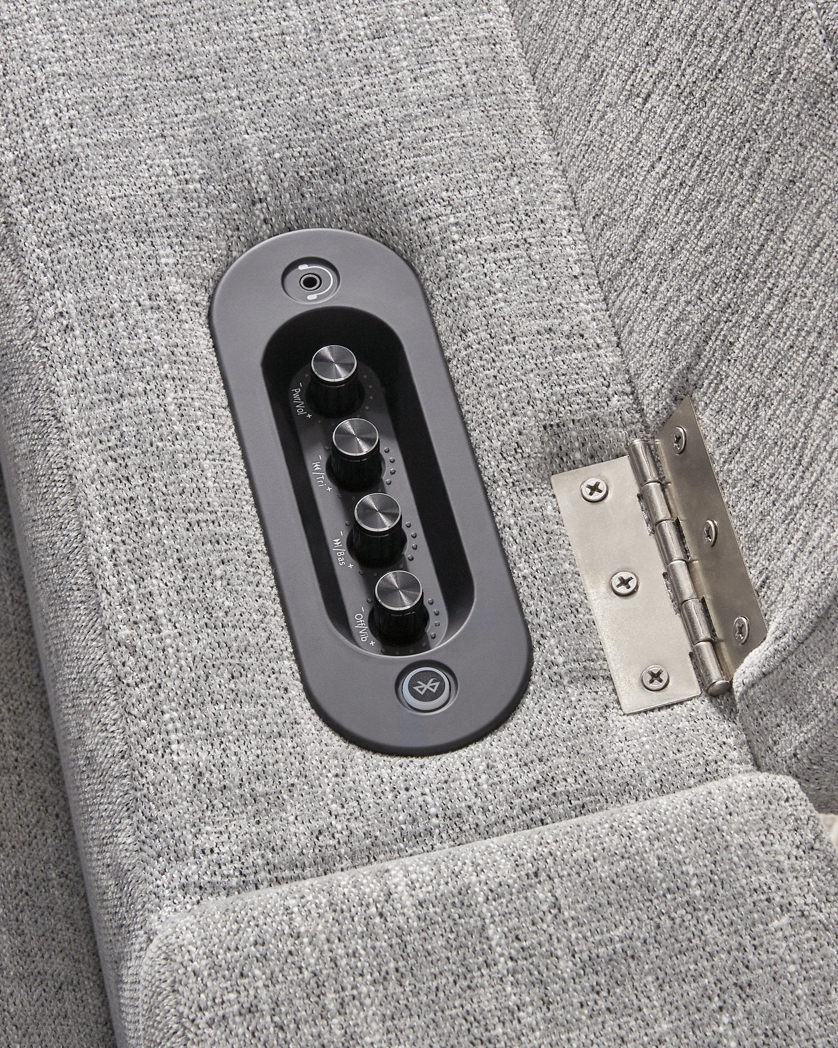 Pineland Pewter Performance Fabric,Next-Gen Nuvella™ Power Glider Recliner with Audio System