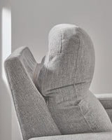 Pineland Pewter Performance Fabric,Next-Gen Nuvella™ Power Glider Recliner with Audio System