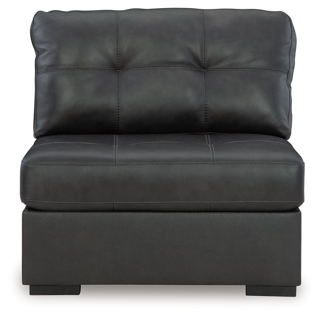 Brindley Fog Pier 4-Piece Sectional with Ottoman