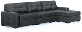 Brindley Fog Pier 3-Piece Sectional with Ottoman