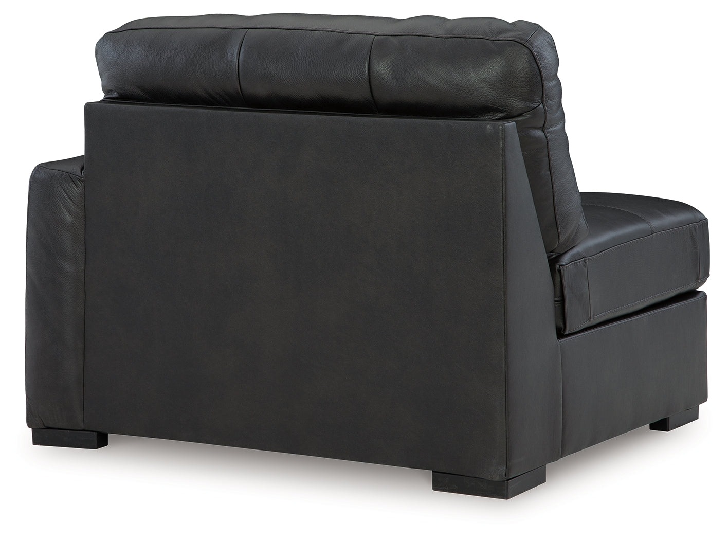 Brindley Pier Fog Leather 4-Piece Sectional
