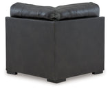 Brindley Pier Fog Leather 4-Piece Sectional