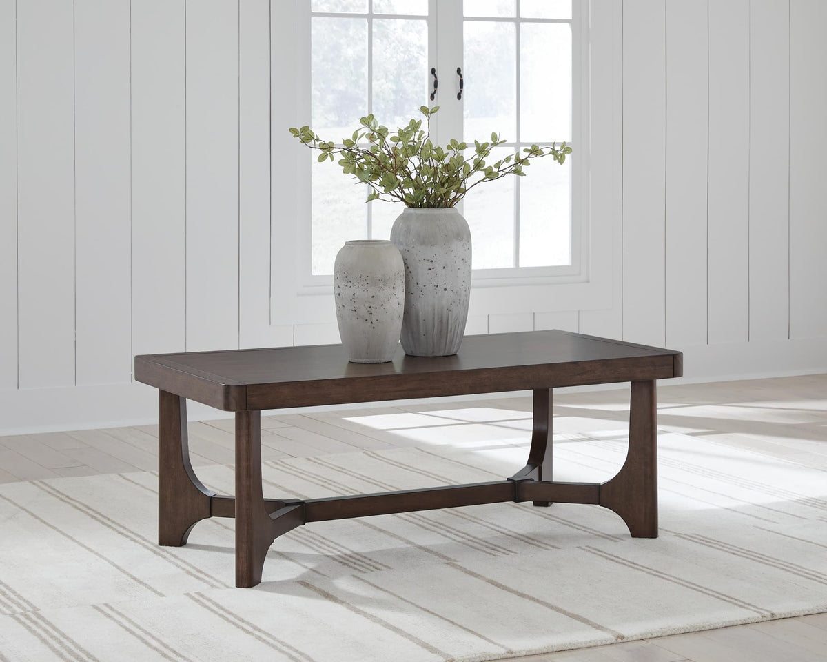 Korestone Dark Brown Coffee Table with 2 End Tables — product image 10