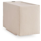 Modmax Oyster 4-Piece Sectional with Ottoman — back view