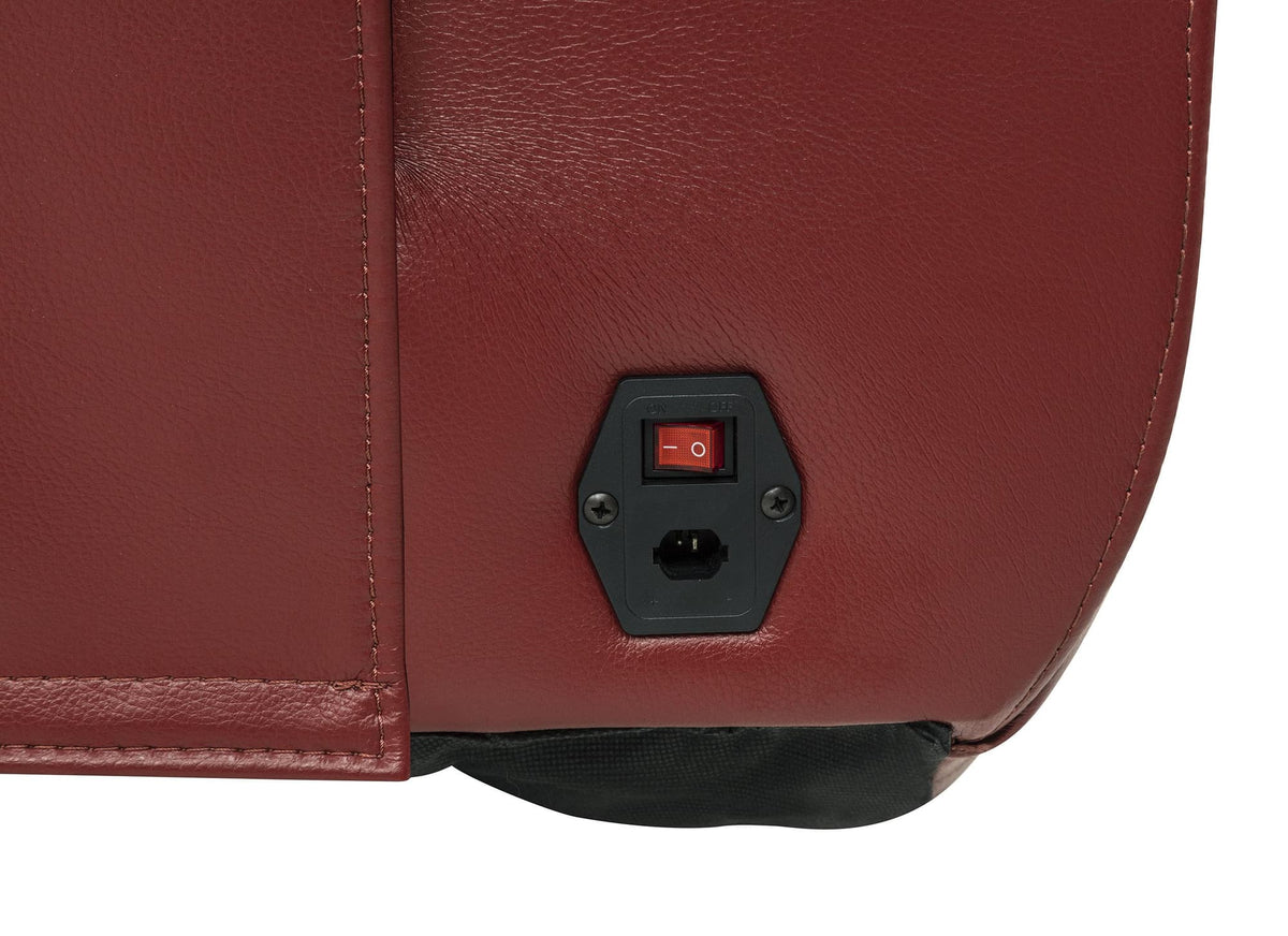 Rojas 3-Piece Dual Power Reclining L-Shaped Sectional with Bluetooth Red — product image 6