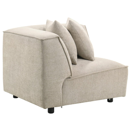 Crane 5-piece Modular Sectional Sofa Beige — product image 10