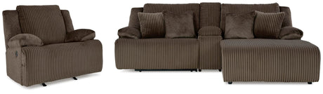 Top Chocolate Tier Sofa and Recliner Set — product image 2