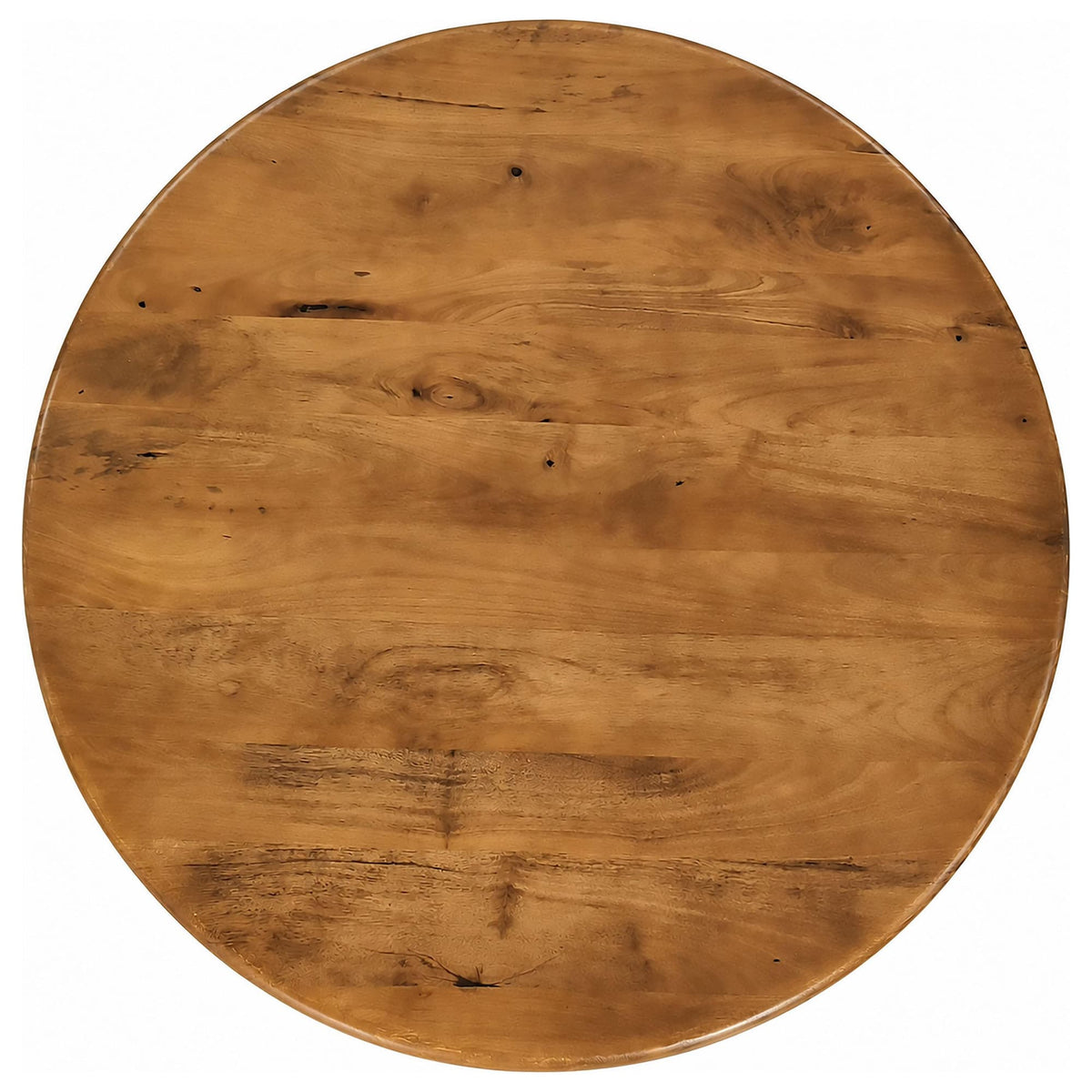 Dale 3-Piece Round Mango Wood Coffee and End Table Set Honey Mango — product image 7
