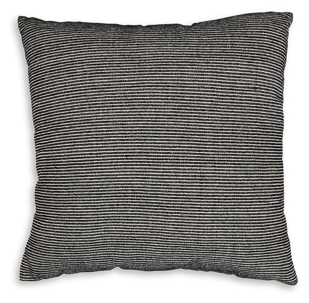 Edelmont Black/linen Pillow - Ella Furniture