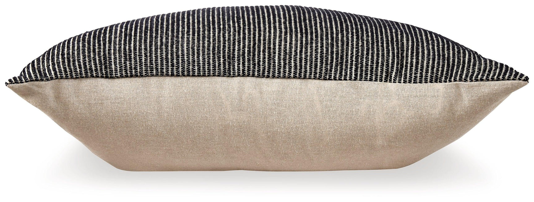 Edelmont Black/linen Pillow - Ella Furniture