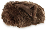 Bellethrone Brown Faux Fur Throw Blanket Set of 3