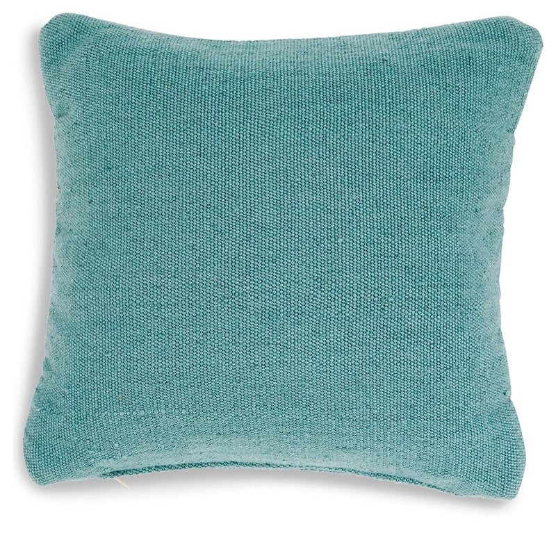Rustingmere Teal Pillow - Ella Furniture