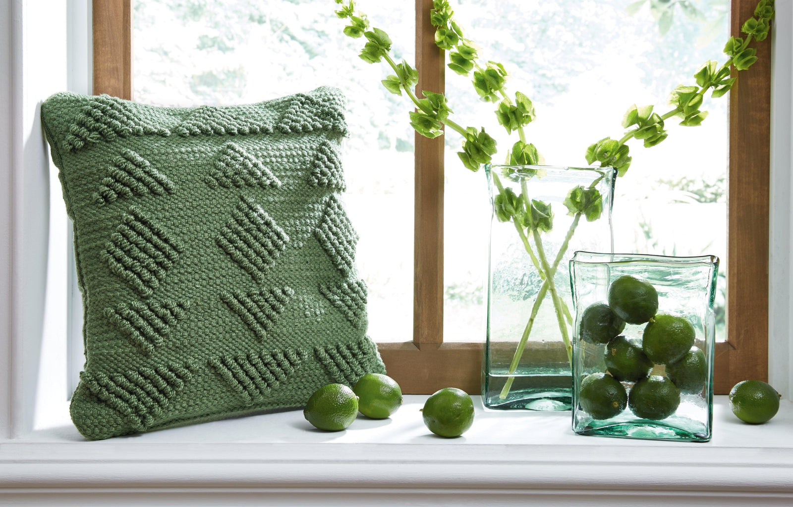 Rustingmere Green Pillow - Ella Furniture