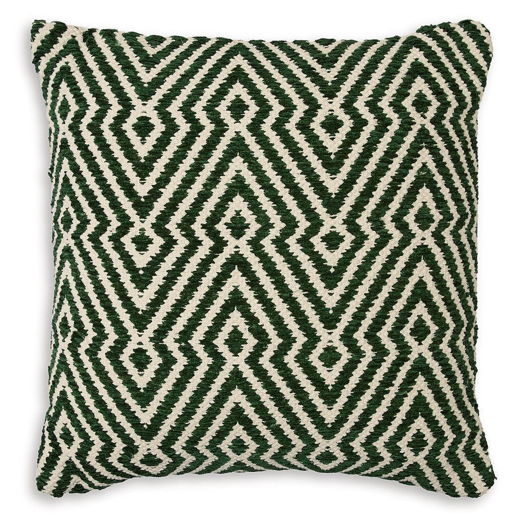 Digover Green Ivory Geometric Pillow Set of 4