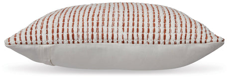 Nashlin White/rust Pillow (Set Of 4) - Ella Furniture