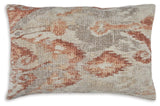 Aprover Rust Gray White Ikat Pillow Set of 4