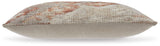 Aprover Rust Gray White Ikat Pillow Set of 4