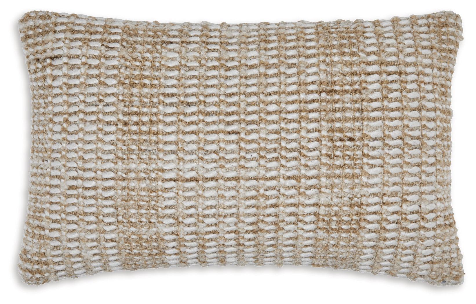 Hathby Tan and White Handwoven Throw Pillow Set of 4