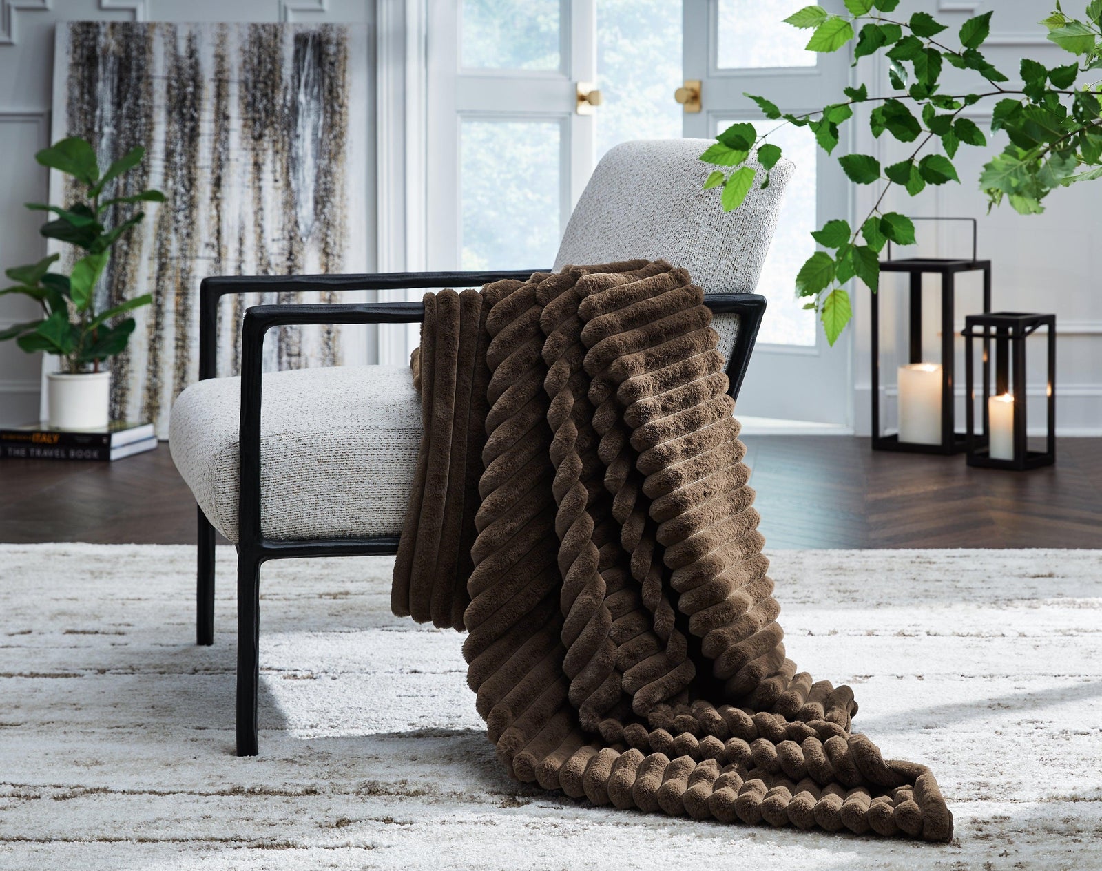 Alsonwell Brown Throw (Set of 3)