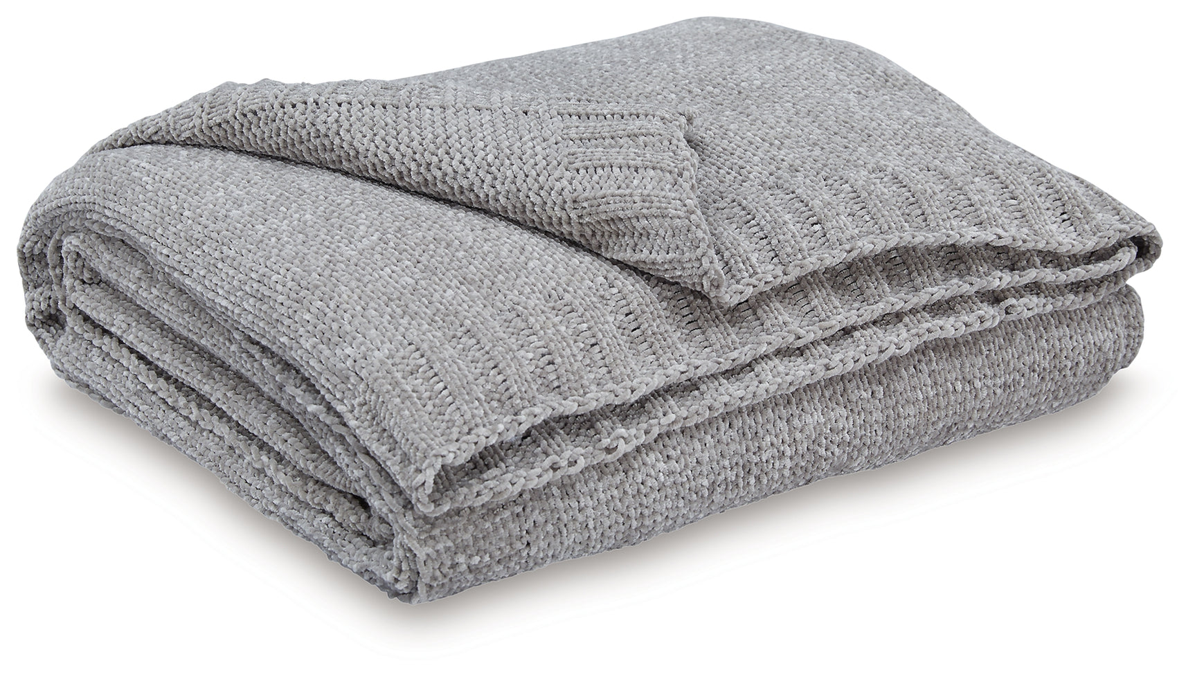 Anawood Gray Chenille Throw (Set of 3)