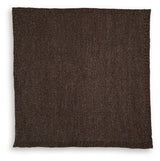 Anawood Brown Chenille Throw (Set of 3)