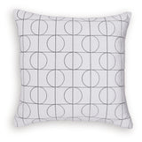 Kydner White/Black Pillow (Set of 4)