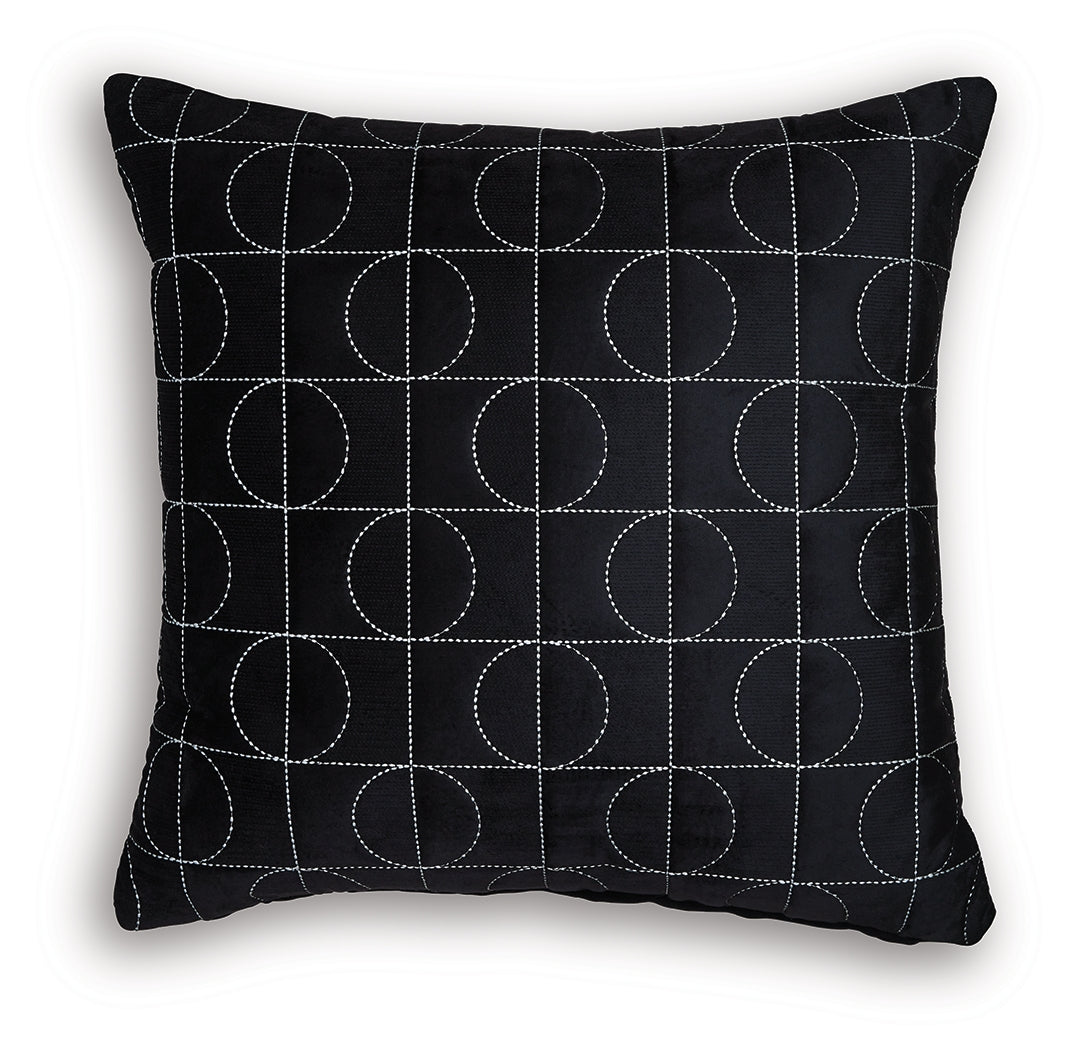 Kydner Black/Silver Pillow (Set of 4)