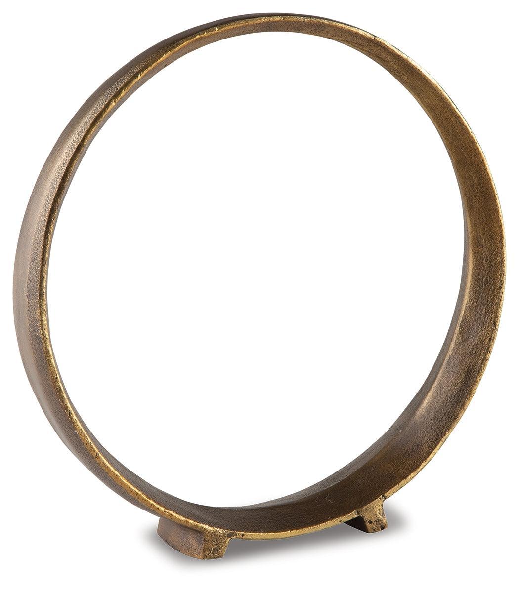 Ryandale Antique Brass Finish Sculpture (Set Of 2) A2000500 - Ella Furniture