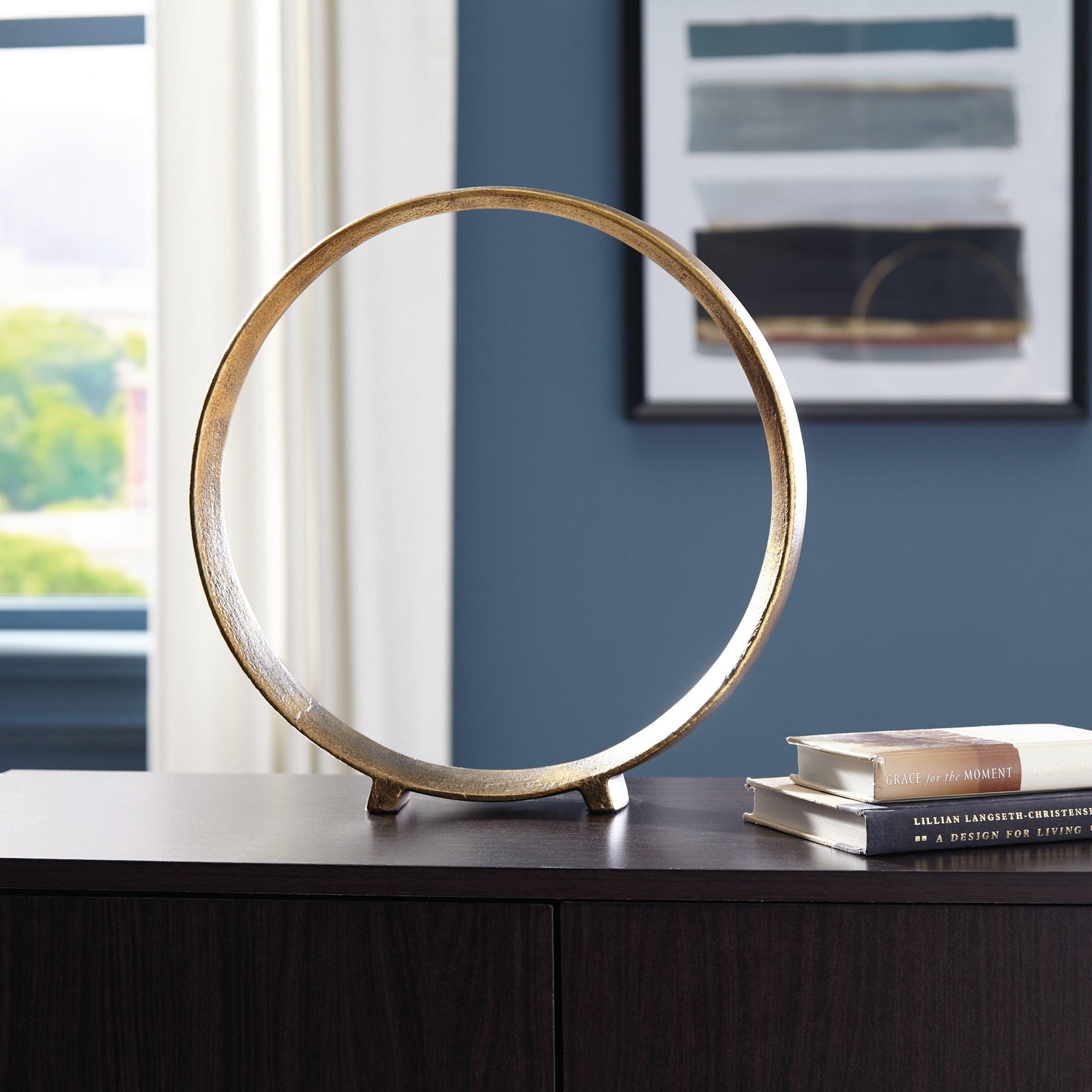 Ryandale Antique Brass Finish Sculpture - Ella Furniture