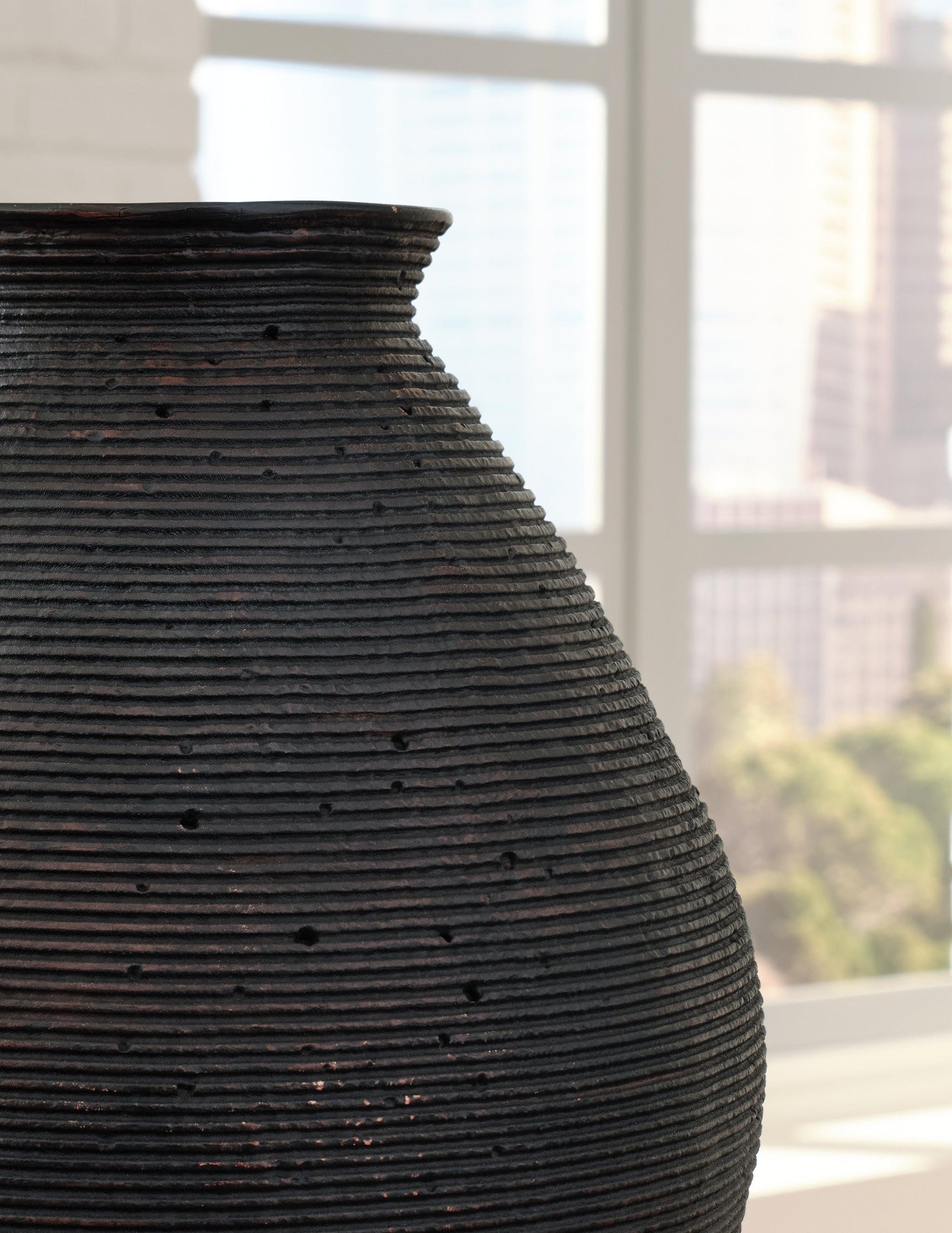 Hannela Antique Brown Vase A2000512 - Ella Furniture
