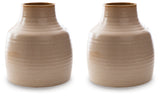 Millcott Tan Vase (Set Of 2)