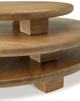Kaidler Brown Tray Set (Set Of 3) - Ella Furniture