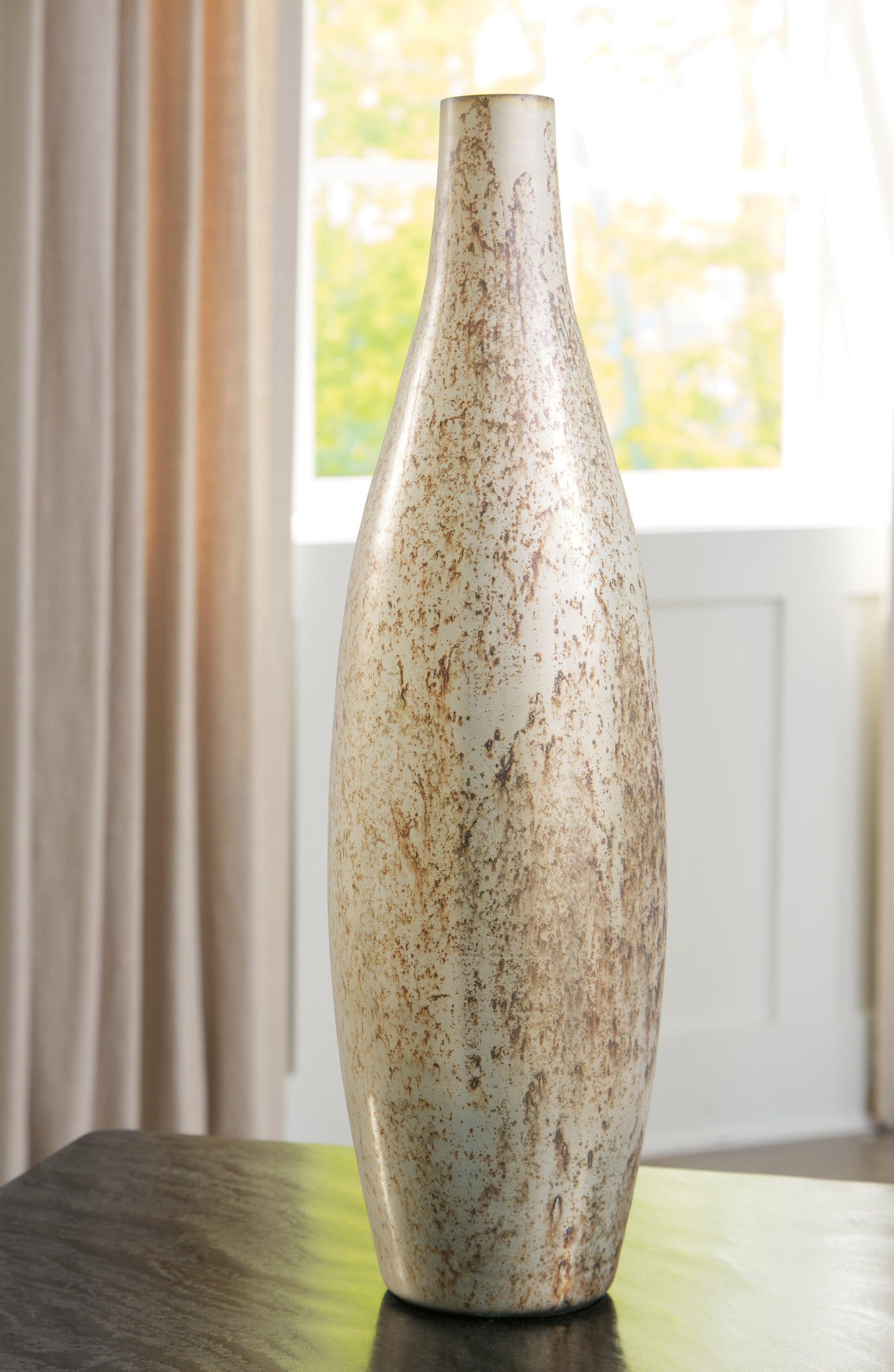 Plawite Antique Silver Mercury Glass Vase by Ashley