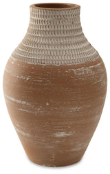 Reclove Distressed White Terra Cotta Vase