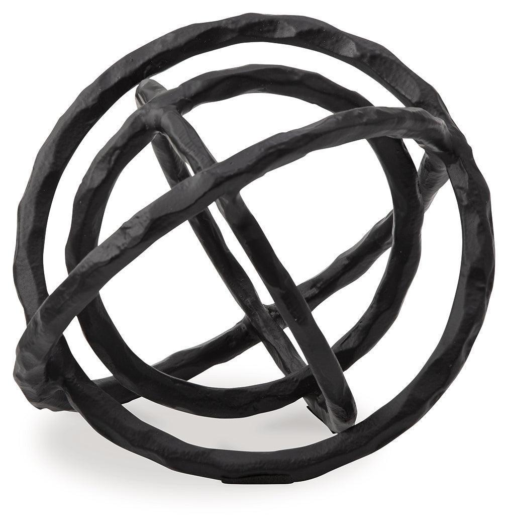 Barlee Black Metal Sculpture Set of 2