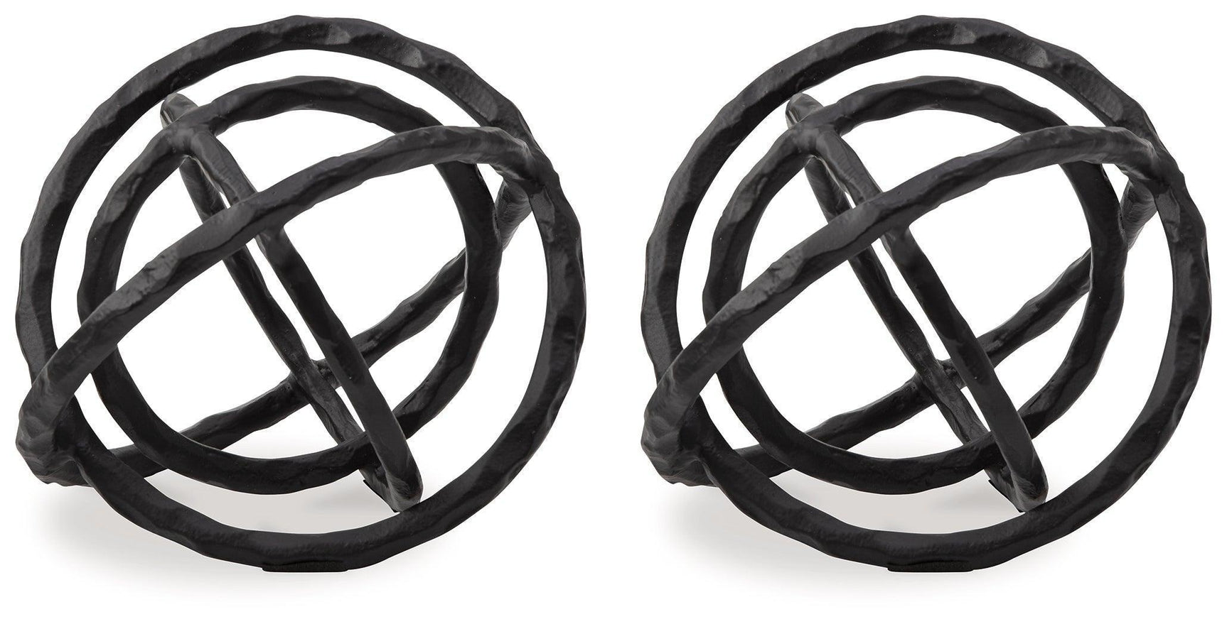 Barlee Black Metal Sculpture Set of 2