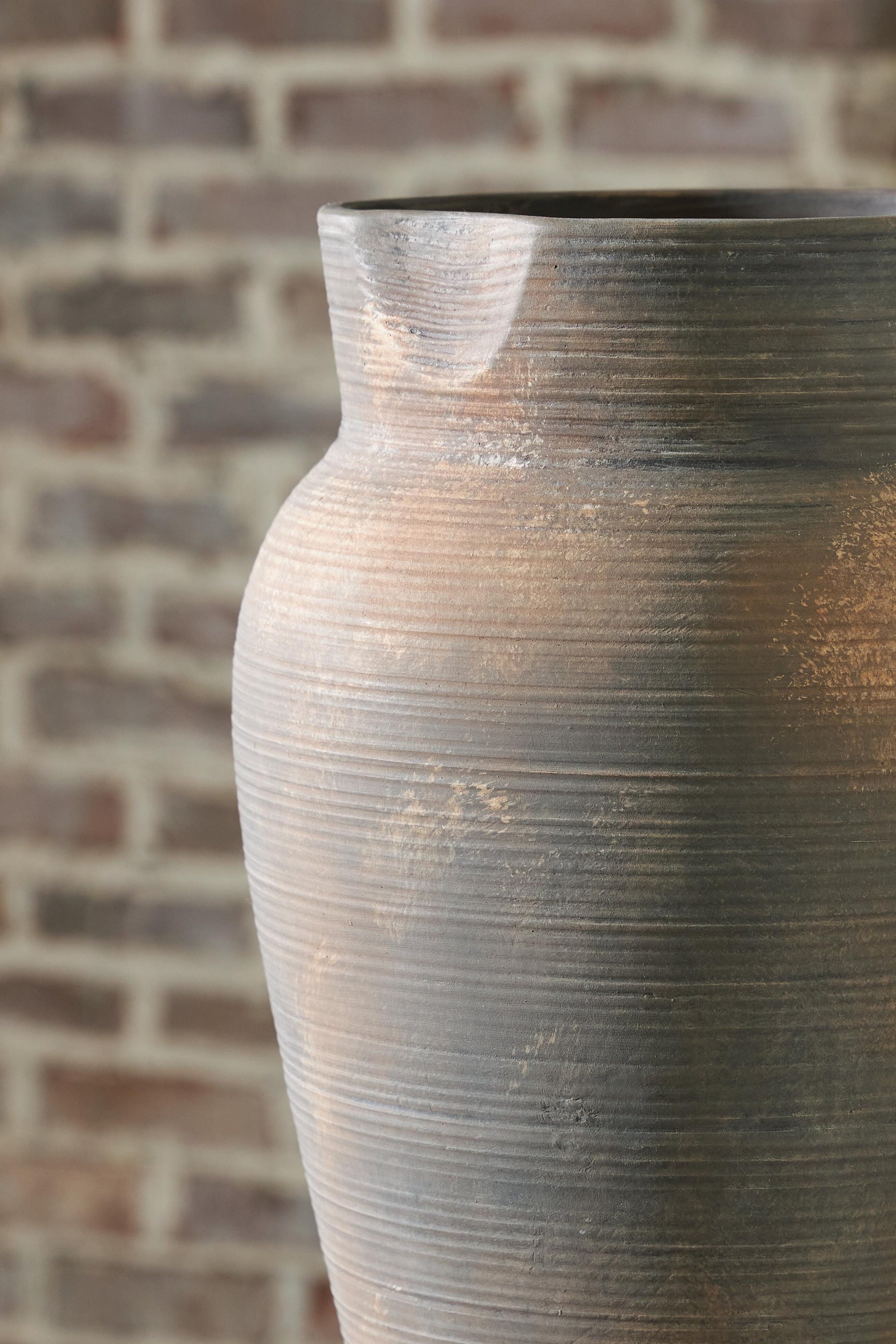 Brickmen Antique Gray Vase