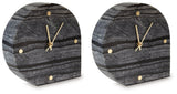 Janmour Black Table Clock (Set of 2)
