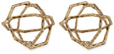 Laddington Antique Brass Finish Sculpture (Set of 2)