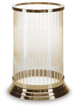 Aavinson Amber/Gold Finish Candle Holder