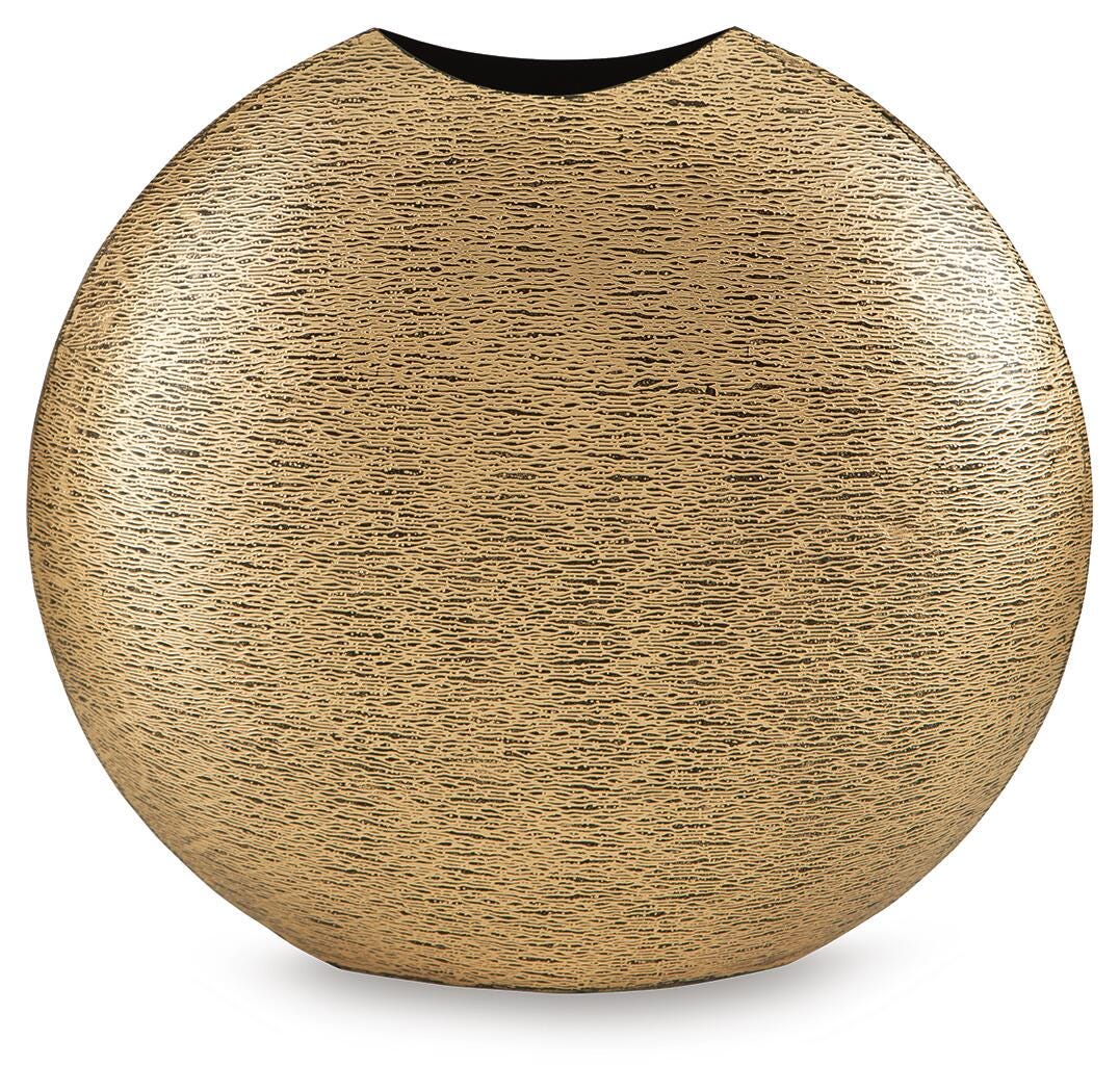 Iansboro Antique Gold Finish Vase view 3