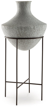 Estonbank Distressed Cream Vase